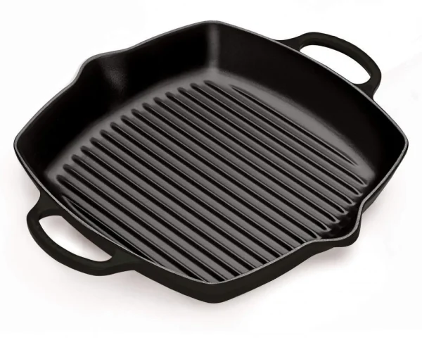 Le Creuset Grillpfanne Signature Quadratisch Mit 2 Griffen In Schwarz 1