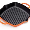 Le Creuset Grillpfanne Signature Quadratisch Mit 2 Griffen In Ofenrot 8