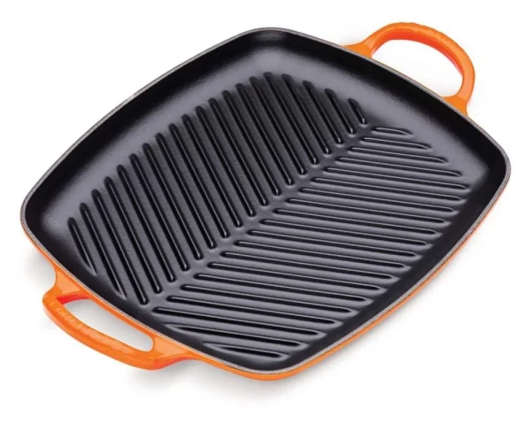 Le Creuset Grillplatte Signature Rechteckig Aus Gusseisen In Ofenrot 1