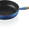 Le Creuset Sautépfanne Signature Aus Gusseisen Mit Holzgriff In Azure 13