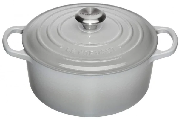 Le Creuset Bräter Signature Rund In Perlgrau 1