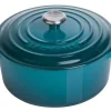 Le Creuset Bräter Signature Rund In Deep Teal 13