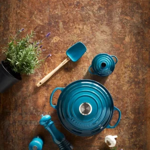 Le Creuset Mini Cocotte In Deep Teal 9