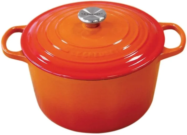 Le Creuset Hoher Bräter Signature Rund In Ofenrot 1