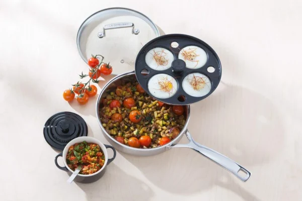 Le Creuset Sauté-Pfanne 3-ply Mit Pochiereinsatz 5