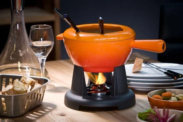 Le Creuset Käsefondue Set Aus Gusseisen In Kirschrot 3