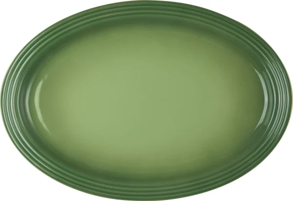 Le Creuset Servierplatte Oval In Bamboo Green 1