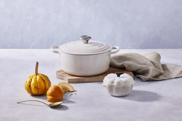 Le Creuset Kürbisförmchen Mit Deckel In Meringue 7