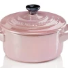 Le Creuset Mini Cocotte In Chiffon Pink Metallic 16