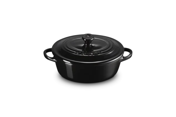 Le Creuset Mini Cocotte Oval In Schwarz 4