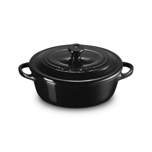 Le Creuset Mini Cocotte Oval In Schwarz 11