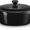 Le Creuset Mini Cocotte Oval In Schwarz 16