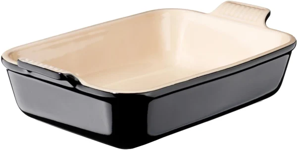 Le Creuset Auflaufform Tradition, Rechteckig In Schwarz Glänzend 1