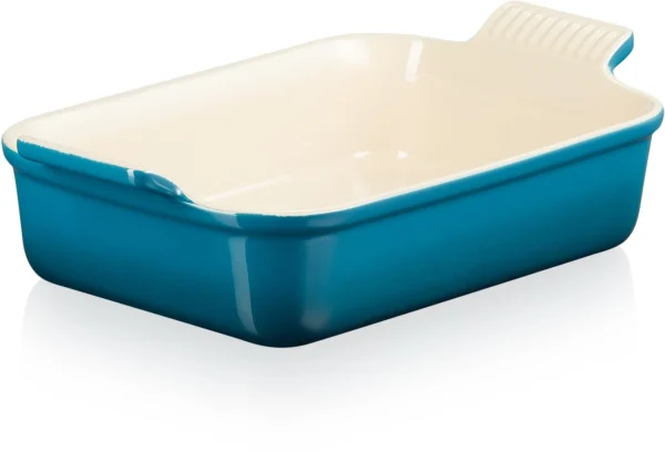 Le Creuset Auflaufform Tradition, Rechteckig In Deep Teal 1