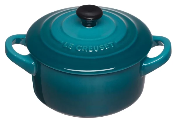 Le Creuset Mini Cocotte In Deep Teal 1