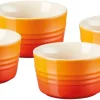 Le Creuset 4-er Set Förmchen In Ofenrot 25