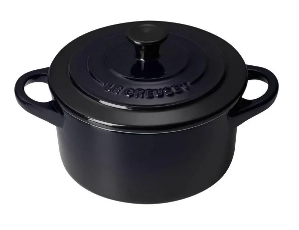 Le Creuset Mini Cocotte In Schwarz Glänzend 1