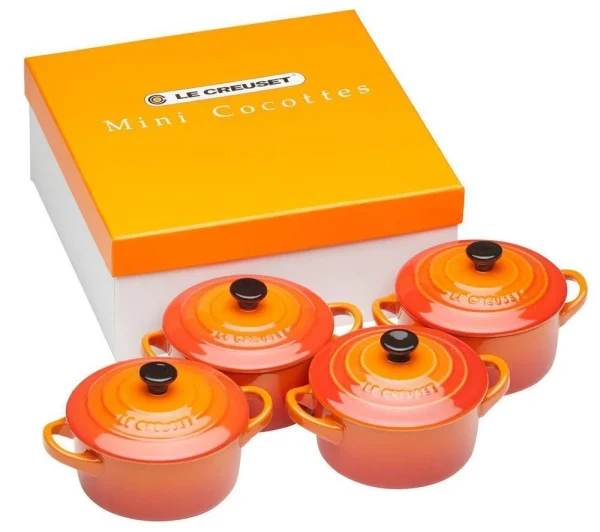 Le Creuset Mini-Cocotten Ofenrot, 4er-Set 1