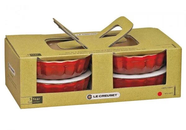 Le Creuset Tarteform In Kirschrot, 4er-Set 1