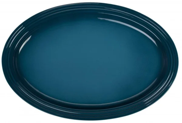 Le Creuset Servierplatte Oval In Deep Teal 1