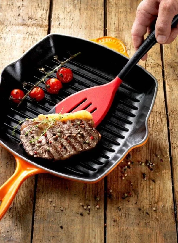 Le Creuset Grillpfanne Signature Quadratisch In Ofenrot 3