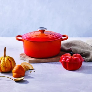 Le Creuset Kürbisförmchen Mit Deckel In Ofenrot 21