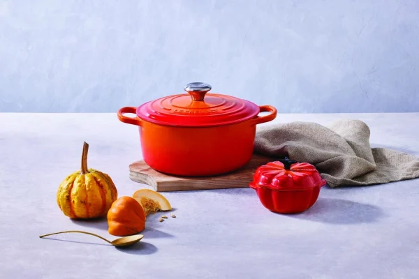 Le Creuset Kürbisförmchen Mit Deckel In Ofenrot 8