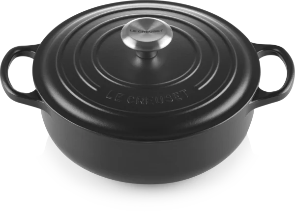 Le Creuset Sauteuse Signature Aus Gusseisen In Schwarz 4