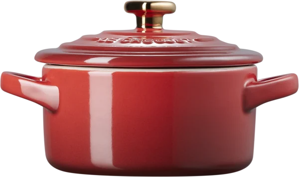 Le Creuset Mini Cocotte Mit Herzknopf In Kirschrot 3