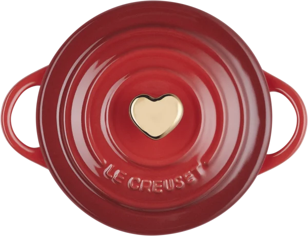 Le Creuset Mini Cocotte Mit Herzknopf In Kirschrot 4