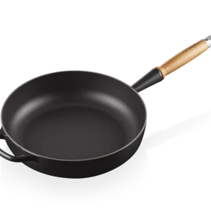 Le Creuset Sautépfanne Signature Aus Gusseisen Mit Holzgriff In Schwarz 9