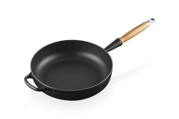 Le Creuset Sautépfanne Signature Aus Gusseisen Mit Holzgriff In Schwarz 4