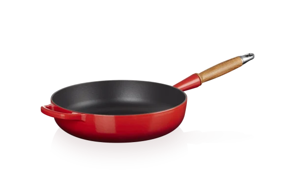 Le Creuset Sautépfanne Signature Aus Gusseisen Mit Holzgriff In Kirschrot 4