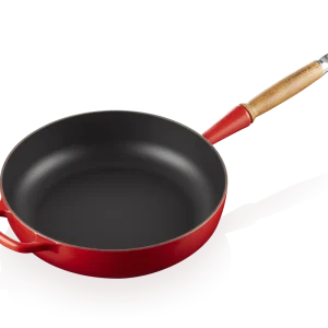 Le Creuset Sautépfanne Signature Aus Gusseisen Mit Holzgriff In Kirschrot 7