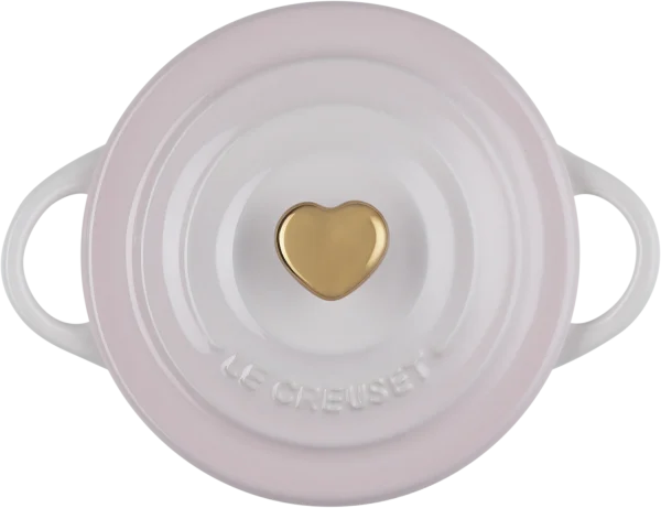 Le Creuset Mini Cocotte Mit Herzknopf In Shell Pink 4