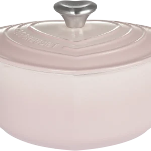 Le Creuset Herzbräter Aus Gusseisen Mit Herzgriff In Shell Pink 17