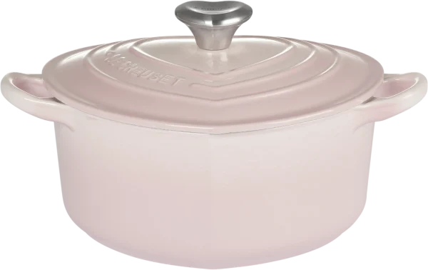 Le Creuset Herzbräter Aus Gusseisen Mit Herzgriff In Shell Pink 6