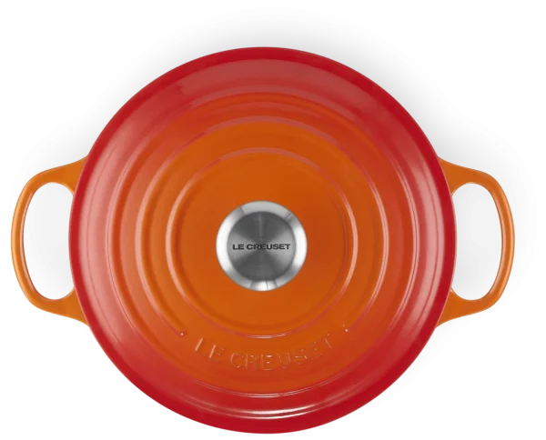 Le Creuset Sauteuse Signature Aus Gusseisen In Ofenrot 1