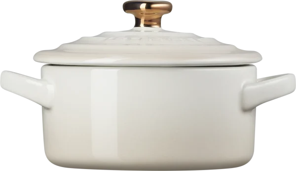 Le Creuset Mini Cocotte Mit Herzknopf In Meringue 3