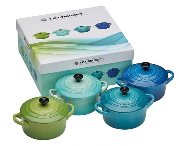 Le Creuset Mini-Cocotten Meeresbrise, 4er-Set 1