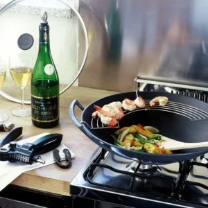 Le Creuset Wok Aus Gusseisen Mit Glasdeckel In Kirschrot, 36 Cm 9