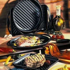 Le Creuset Grillplatte Signature Rechteckig Aus Gusseisen In Schwarz 6